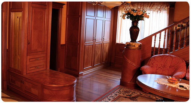 Luxury wooden staircase